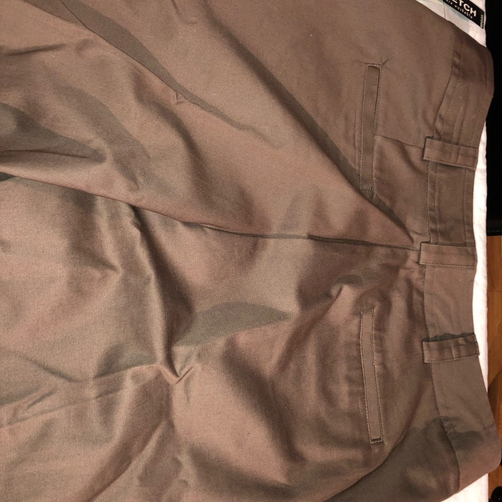 NWT Coffee brown colored pants size 14 - Picture 5 of 8